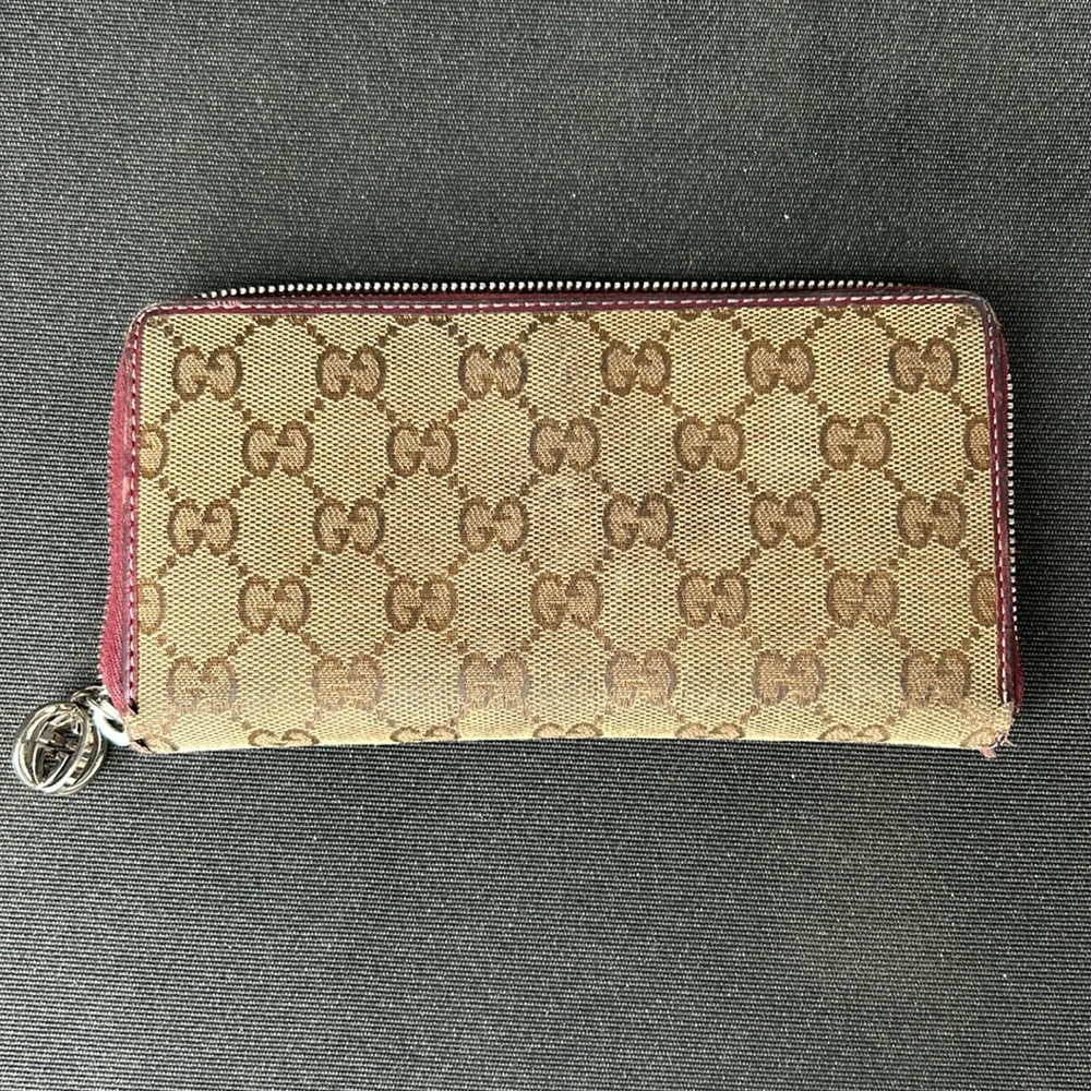 Vintage GUCCI GG long wallet